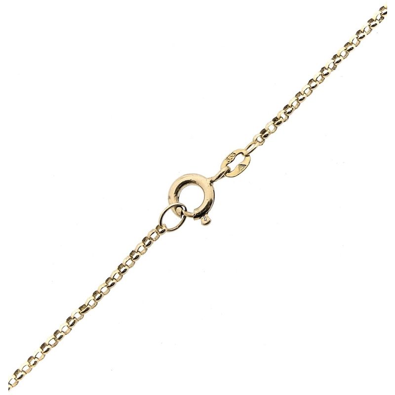 Image 8 of 8K Thin Jasseron Link Chain | 67.5 cm