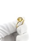 Image 7 of Vintage gold solitaire ring with citrine
