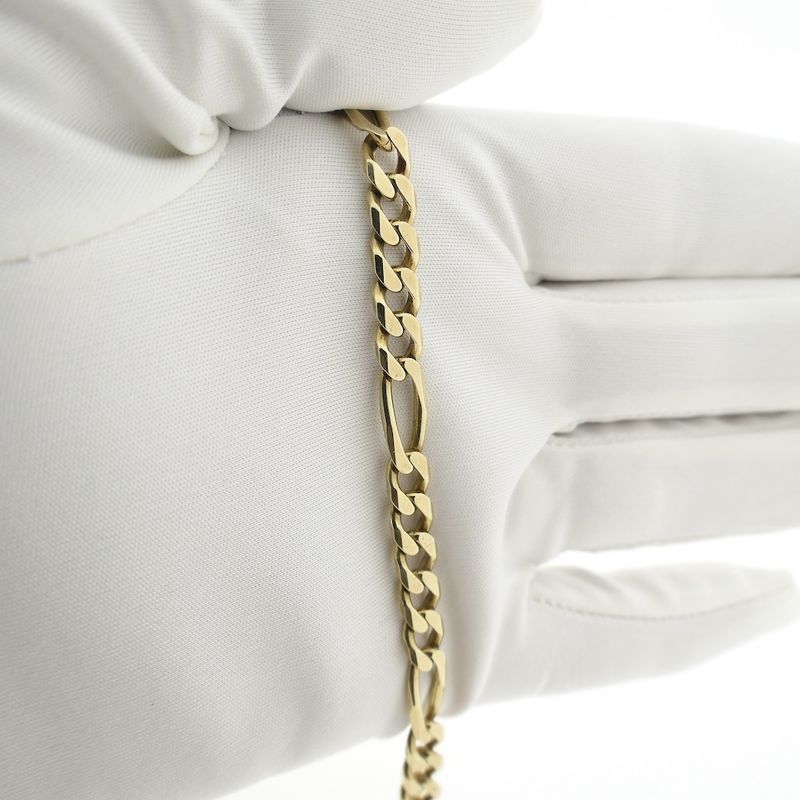 Image 10 of 8 carat Figaro link bracelet