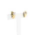 Image 2 of Gold stud earrings with zirconia