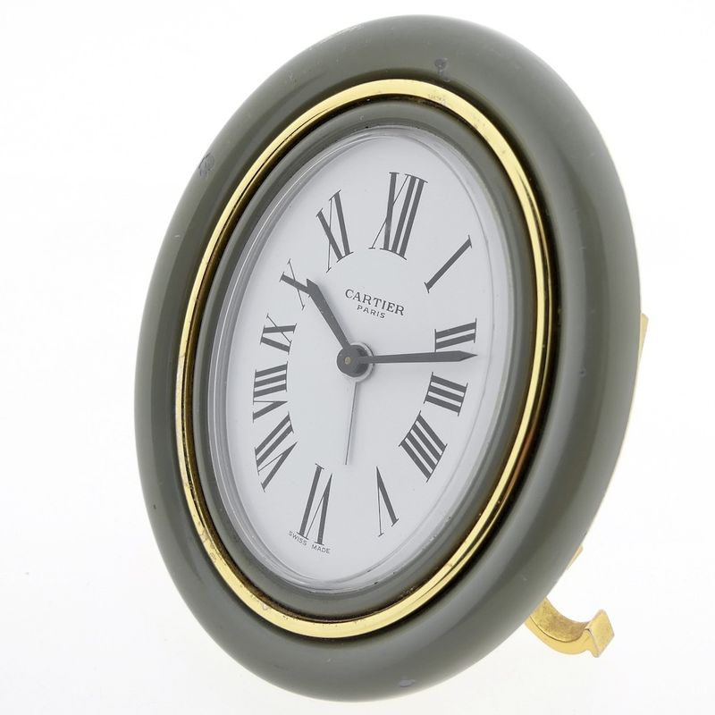 Image 5 of Cartier Baignoire; Mechanische tafelklok/wekker/bureauklok