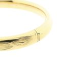 Image 4 of Gold Slave Bracelet with Engravings; Size M