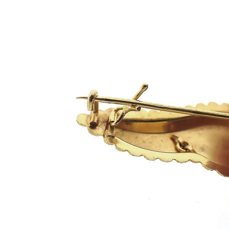 Image 7 of Vintage/antique gold brooch with filigree technique