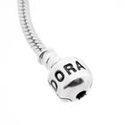 Image 6 of Pandora bracelet; Silver; Snake Chain | 19 cm