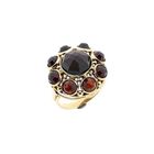 Image 1 of Vintage gold entouragering set with garnets