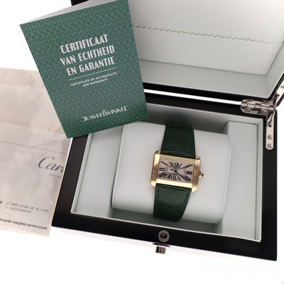 Cartier Tank Divan Automatic 'Large' W6300856 2603; 18ct. Gouden Horloge Afbeelding 2 van Cartier Tank Divan Automatic 'Large' W6300856 2603; 18ct. Gouden Horloge