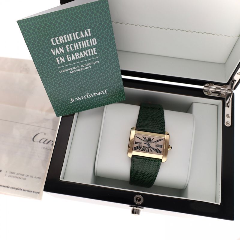 Afbeelding 2 van Cartier Tank Divan Automatic 'Large' W6300856 2603; 18ct. Gouden Horloge