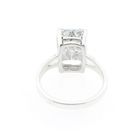 Image 4 of Silver solitaire ring with clear zirconia