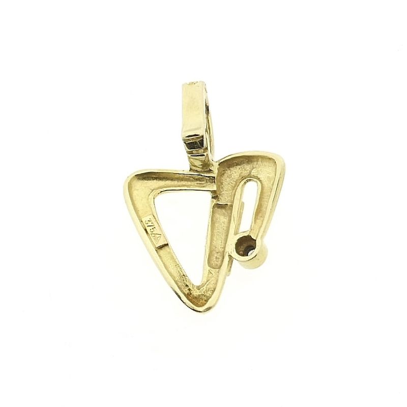 Image 5 of 9 carat abstract pendant with diamond; 0.01 ct.
