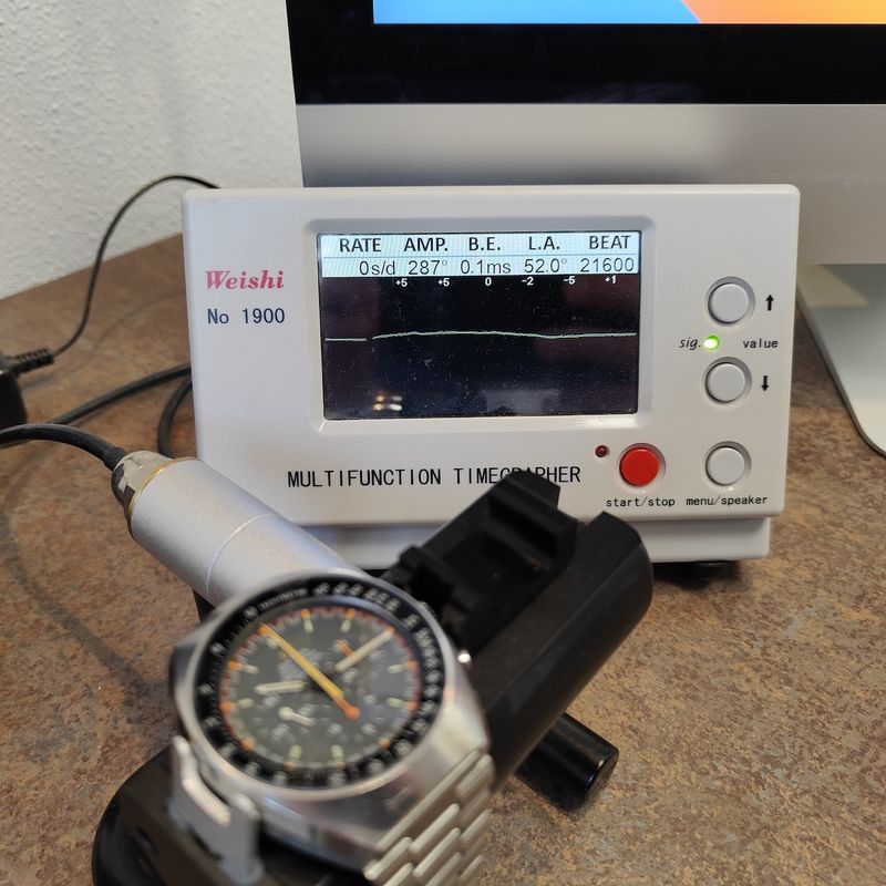 Image 17 of Omega Speedmaster Mark II 'Racing Dial'; Vintage chronograph men's watch