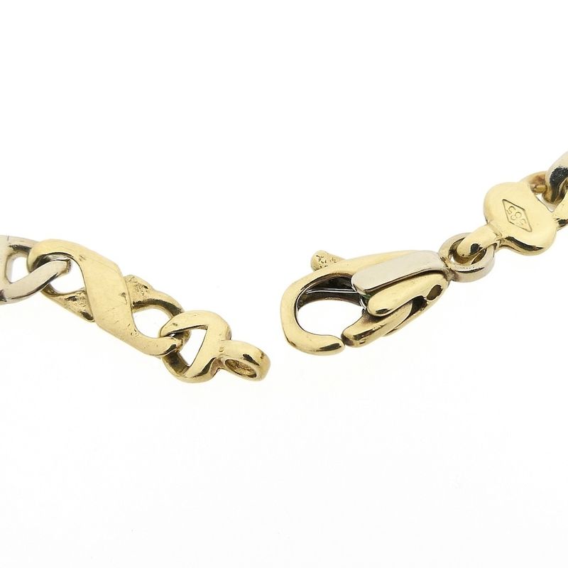 Image 6 of Two-tone gold men's necklace with diamonds