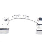 Image 7 of White gold earrings with zirconia