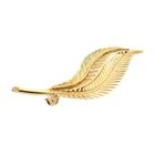 Image 4 of Vintage Gold Brooch Double Feather; 14 Karat