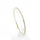 Image 1 of Gold Figaro link bracelet | 19.5 cm