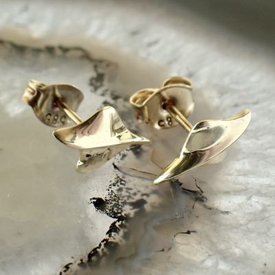 Image 2 of Golden fantasy stud earrings