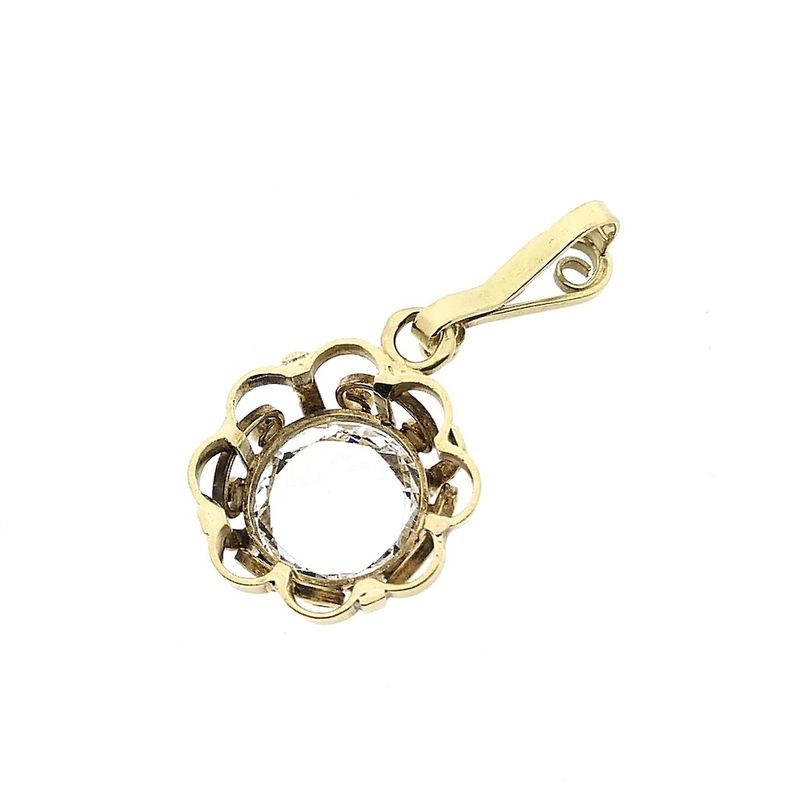 Image 5 of Gold pendant with Aquamarine