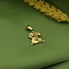 Image 2 of Gold pendant of two dogs with zirconia