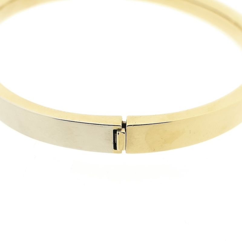 Image 4 of Two-tone gold bangle; Size M