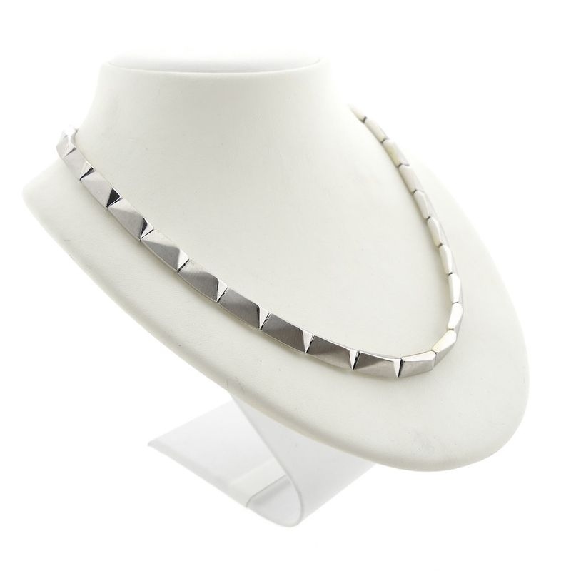 Image 3 of White gold fantasy link necklace.