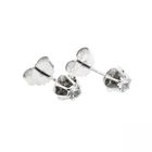 Image 4 of White gold stud earrings with zirconia