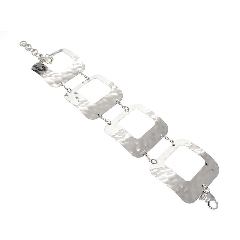 Image 1 of Silver wide retro bracelet; Victoria | 17-21 cm