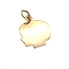 Image 4 of Gold pendant of a child's head; Girl