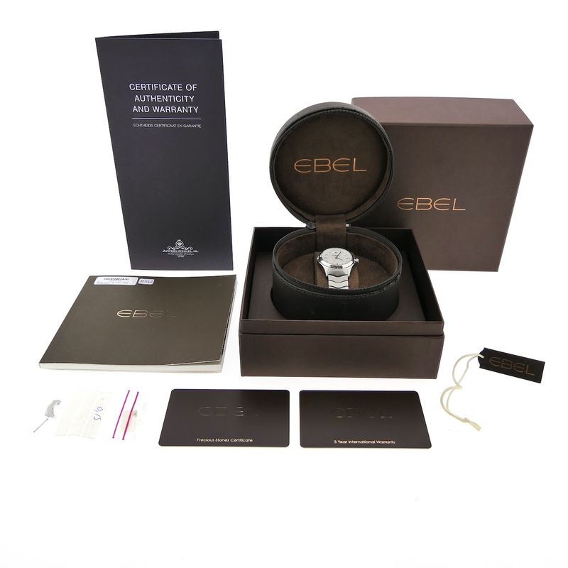 Image 6 of Ebel Wave Lady; Women's watch with mother-of-pearl dial and diamonds