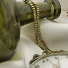 Image 7 of Vintage gold watch chain; Chatelaine
