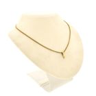 Image 5 of Gold minimalist pendant with diamond | 0.005 ct.