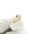 Image 10 of Gold solitaire ring with diamond | 0.14 ct.