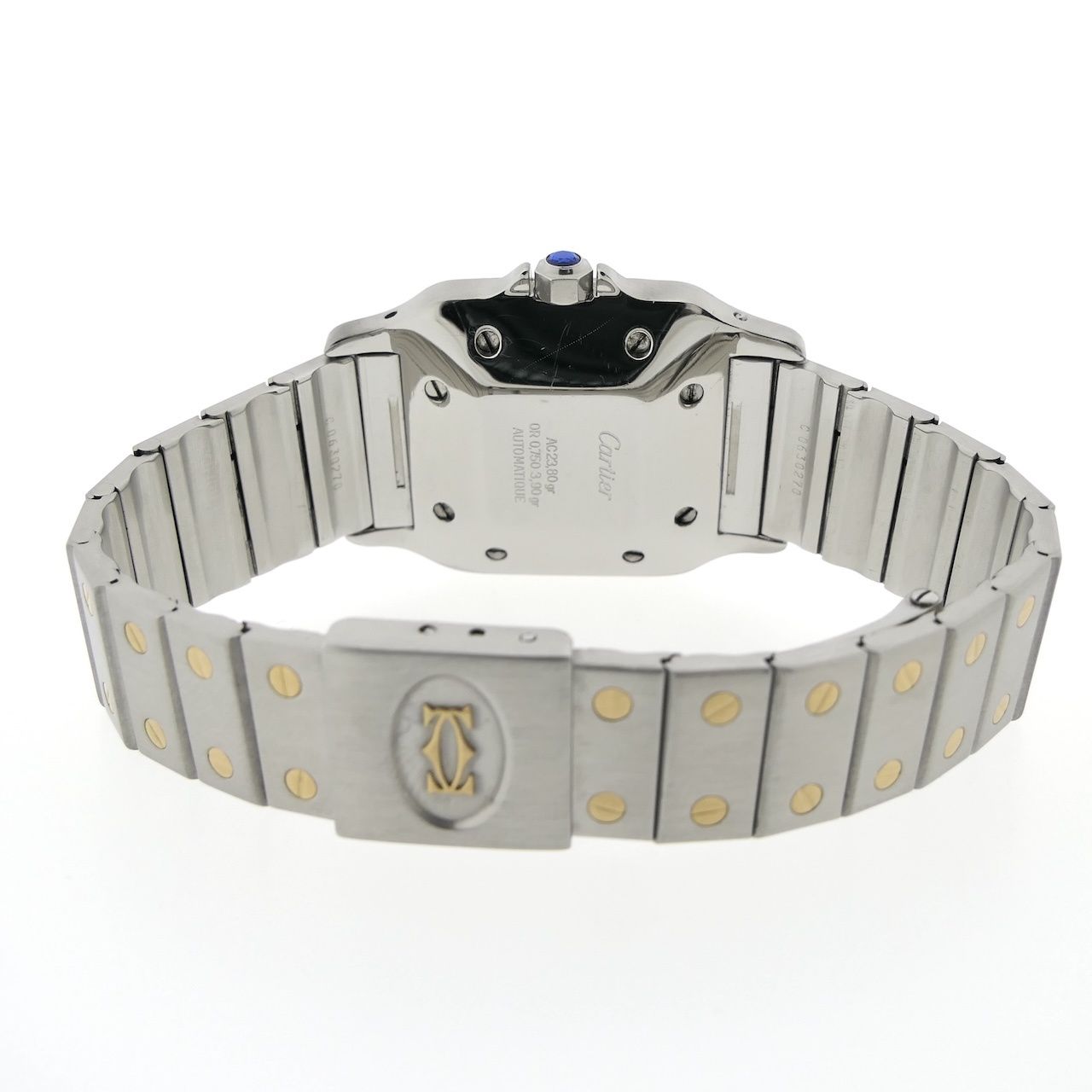 Cartier Santos Galbée 187901 18k. Goud/stalen unisex | Juweelwinkel.nl