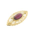 Image 7 of Vintage gold brooch with garnet