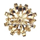 Image 6 of Vintage gold flower-shaped brooch