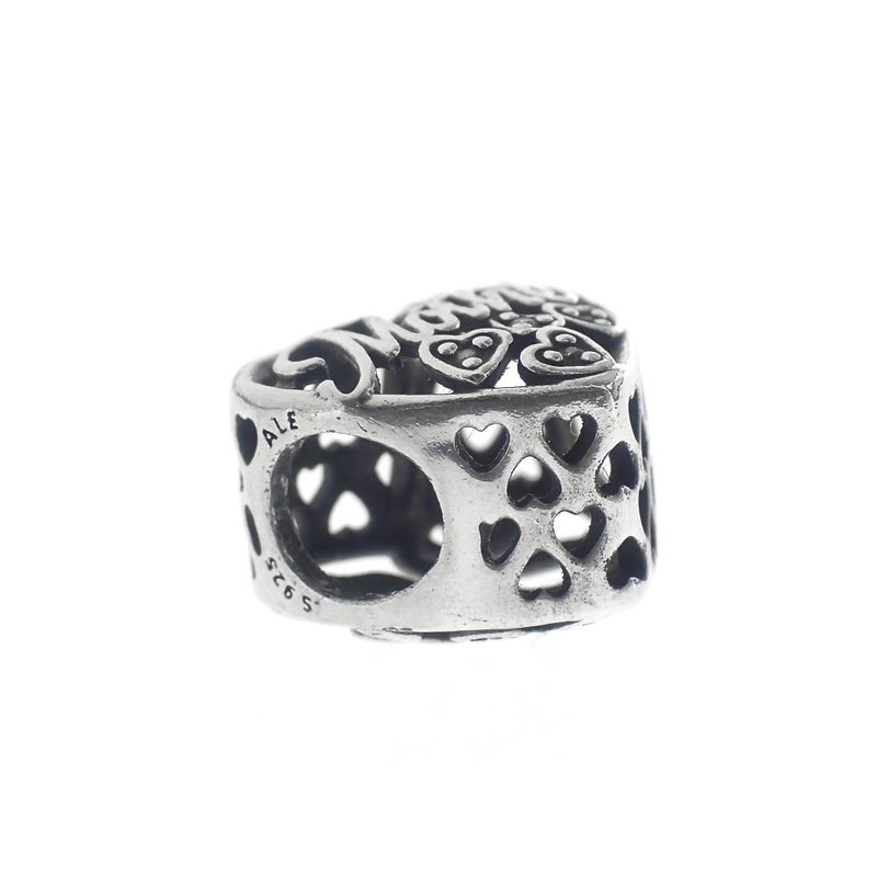 Image 4 of Pandora Moments charm; Silver; Mother and Son