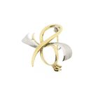 Image 9 of Two-tone gold brooch as a bow