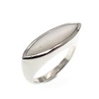 Image 1 of Silver ring with mother of pearl