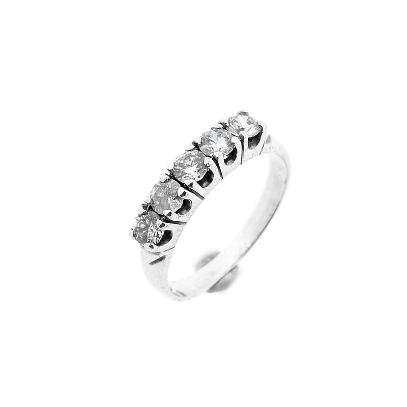 Image 3 of White gold ring with zirconia