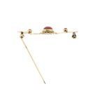Image 4 of Gold brooch with blood coral
