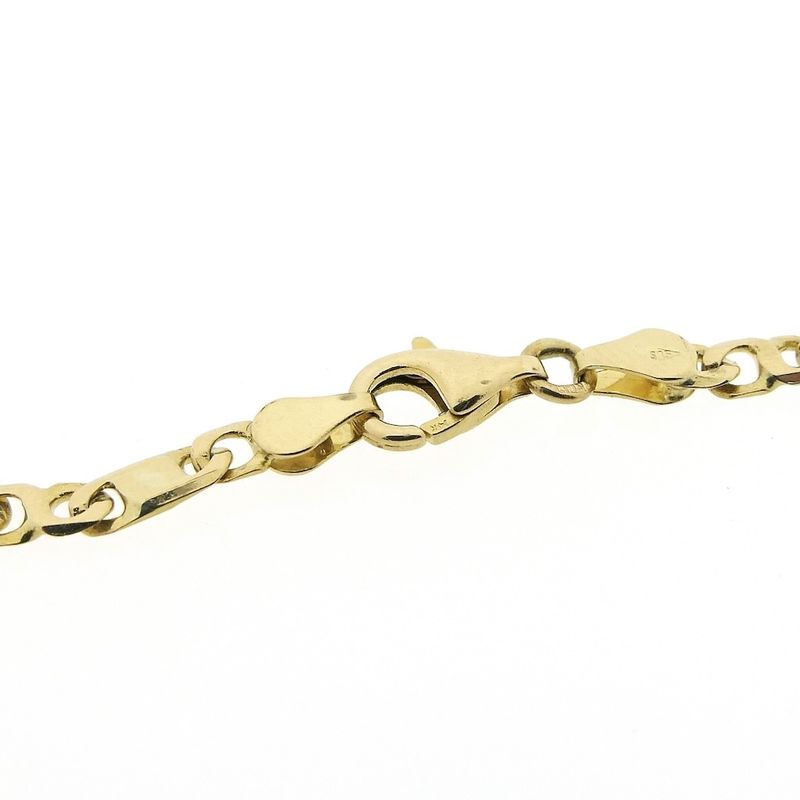 Image 6 of Gold closed figaro link chain | 50 cm