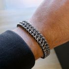 Image 9 of Silver Wide Fantasy/Fox Tail Link Bracelet