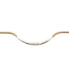 Image 5 of Two-tone gourmet link necklace with diamond pendant; 0.21 ct. | 41.5 cm