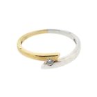 Image 7 of Two-tone gold ring set with zirconia