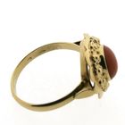 Image 5 of Gold ring with red coral | Vintage