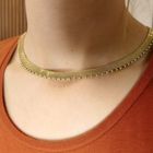 Image 9 of Gold mesh link necklace
