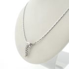 Image 4 of White gold necklace with diamond 0.035 ct.