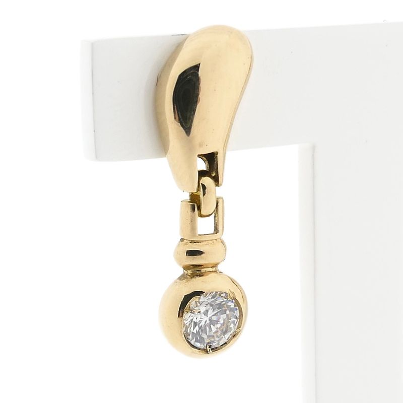 Image 4 of Gold Earrings with Zirconia