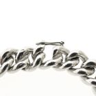 Image 7 of Silver robust gourmet link bracelet | 21 cm