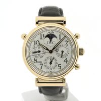 IWC Da Vinci Perpetual Calendar Rattrapante Chronograph IW3754-003; 18k rose gold men's watch