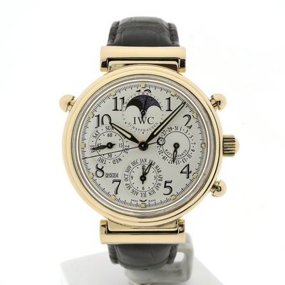 Image 1 of IWC Da Vinci Perpetual Calendar Rattrapante Chronograph IW3754-003; 18k rose gold men's watch