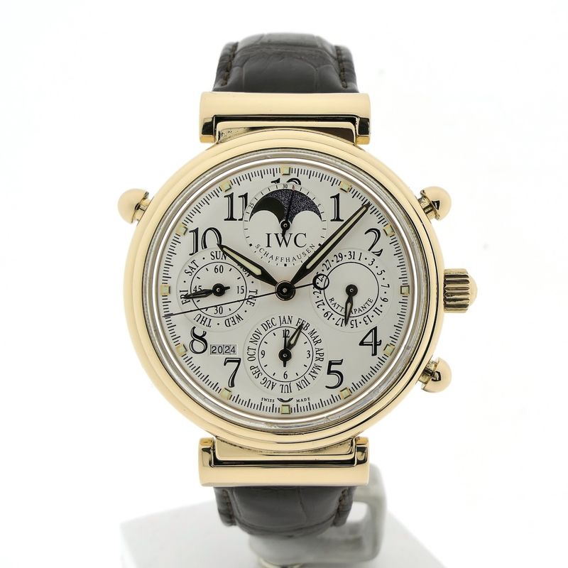Image 1 of IWC Da Vinci Perpetual Calendar Rattrapante Chronograph IW3754-003; 18k rose gold men's watch